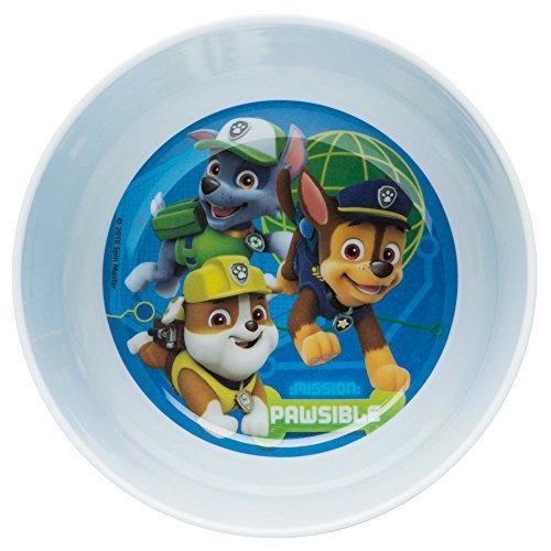 Zak Designs Paw Patrol Dinnerware 5 Piece Set Includes Plate, Bowl