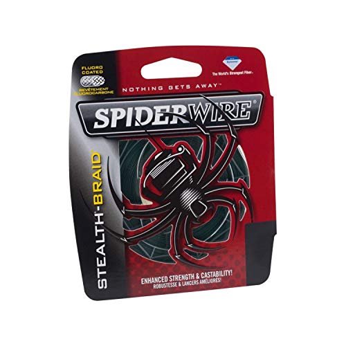  SpiderWire Stealth Smooth Superline, Moss Green, 30lb  13.6kg, 125yd 114m Braided Fishing Line, Suitable For Freshwater  Environments