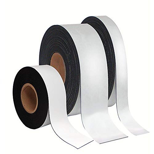 MasterVision 1x50' Adhesive Magnetic Tape - Black