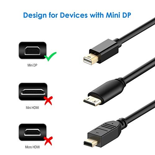 Rankie DisplayPort (DP) to HDMI Adapter, 4K Resolution Ready Converter with  Audio (Black)
