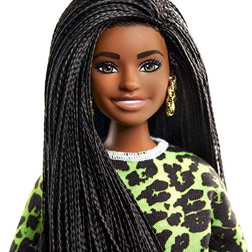 Barbie Fashionistas Doll 144 with Long Brunette Braids Wearing