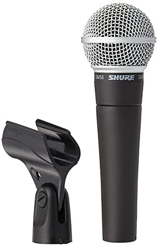Shure Sm58 Cardioid Dynamic Vocal Microphone With 25' Xlr Cable, Pneumatic  Shock Mount, Spherical Mesh Grille With Built-In Pop Filter, A25D Mic Clip  - Imported Products from USA - iBhejo