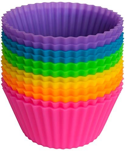 Jumbo Reusable Silicone Cupcake Baking Cups / Muffin Molds, Pack