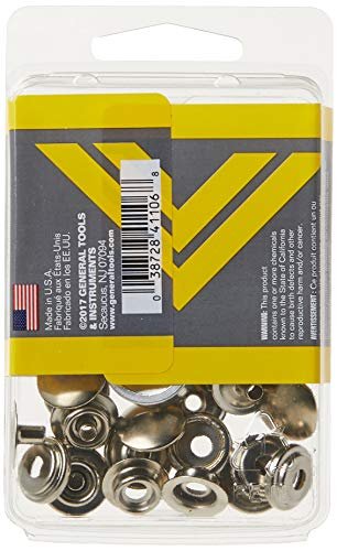General Tools 1265 Snap Fastener Kit with 6 Fasteners - Imported Products  from USA - iBhejo
