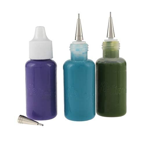 Creative Mark Precision Tip Applicator Bottle - Flo Line Squeeze Bottle  with Stainless Steel Tips, for Artist Paint, Fluid Media, Ink, Watercolor,  Qu - Imported Products from USA - iBhejo