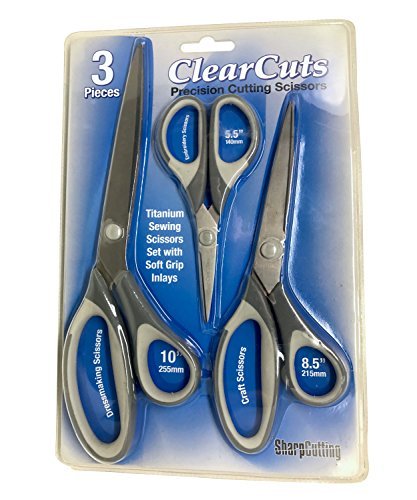 Fiskars 3pc Softgrip Titanium Scissors Set Purple