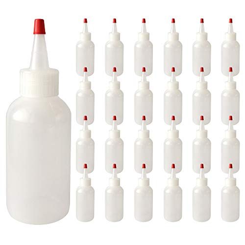 Boston Round Plastic Bottle W Yorker Spout Cap 120ml 6 Pack 4oz LDPE PE Bottles