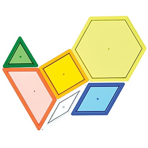 Constructive Playthings Translucent Pattern Blocks, Light Table