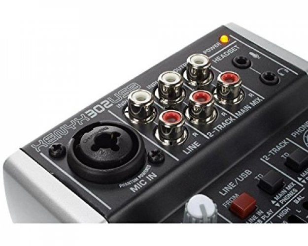 Behringer XENYX 302USB Premium 5-Input Mixer with Mic Preamp and USB/Audio  Interface