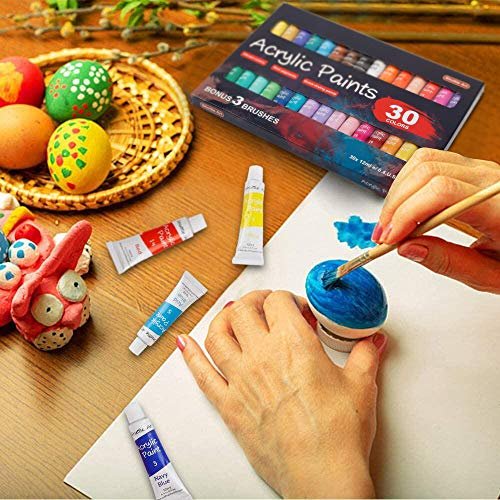 Shuttle Art Acrylic Paint Set, 30 X12Ml Tubes Artist Quality Non Toxic Rich  Pigments Colors Great For Kids Adults Professional Painting On Canvas Woo -  Imported Products from USA - iBhejo
