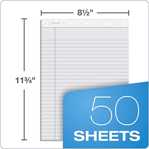 6 Pack LARGE Lined Legal Pads (8.5 in x 11 in)