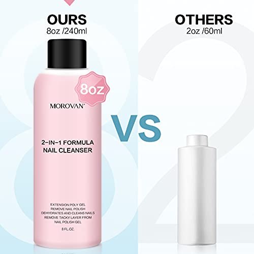 Morovan 2 In 1 Formula Slip Solution For Poly Gel Nails Nail Cleanser morovan-2-in-1-formula-slip-solution-for-poly-gel-nails-nail-cleanser