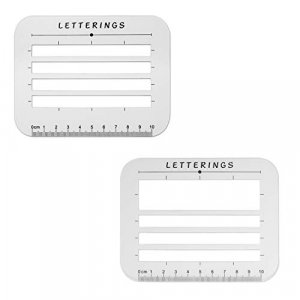 Calligraphy Stencil and Ruler Template- 2 Piece Address and Envelope Guide | Helps with Writing Straight Lines for Calligraphy, Wedding Invitations &
