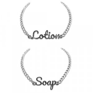 KreaSHen Soap and Lotion Label Tags Rust Resistant (Silver)