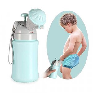 ONEDONE Portable Baby ChildPottyUrinal Emergency Toilet for Camping Car Travel and Kid Potty Pee Training (Blue)