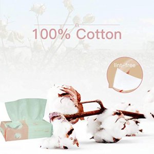 Careboree Extra Thick Dry Wipe, 100% Cotton, Lint-Free Cotton Tissues (5 Pack)