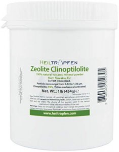 Zeolite Powder 1 Pound | Ultra FINE Less-Than 2 | Clinoptilolite 95% | 3X Activated | Natural Mineral Dust | Heiltropfen