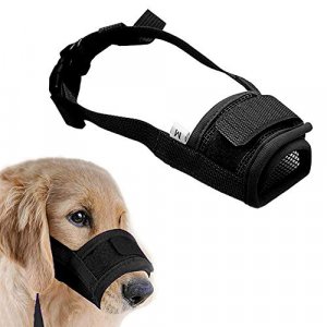 Coppthinktu Muzzle for Dogs - Adjustable Soft Dog Muzzle for Small Medium Large Dog, Air Mesh Training Dog Muzzles for Biting Barking Chewing - Breat