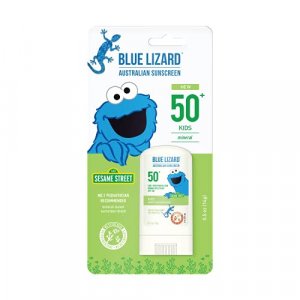 BLUE LIZARD Mineral Sunscreen Stick with Zinc Oxide SPF 50+ Water Resistant UVA/UVB Protection Easy to Apply Fragrance Free, Kids, Unscented, 5 Oz