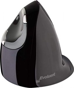 Evoluent VerticalMouse (The Original Brand Since 2002) VMDLW Large Right Hand Ergonomic Mouse with USB Wireless Receiver