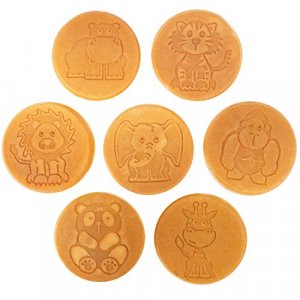 Animal Mini Pancake Pan - Make 7 Unique Flapjack Zoo Animals, Nonstick Pan Cake Maker Griddle for Breakfast Fun & Easy Cleanup