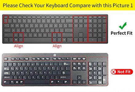 CaseBuy Keyboard Cover for HP Pavilion 27-inch All in One PC xa0050/xa0080/xa0014/0370Nd/0010Na/0076Hk, HP Pavilion 24-inch All in One xa0020/xa0032/