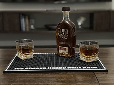 Highball & Chaser Premium Bar Mat 18in x 12in 1cm Thick Durable and Stylish Service Bar Mat for Spills, Coffee, Bars, Restaurants, Counter Top Dish