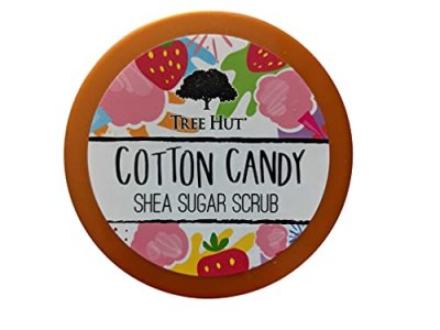 Tree Hut Cotton Candy Shea Sugar Scrub 18 Oz! Formulated With Real Sugar, Certified Shea Butter And Strawberry Extract! Exfoliating Body Scrub That L