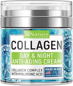 Collagen Cream - Anti Aging Face Moisturizer - Day & Night - Made in USA - Natural Formula with Hyaluronic Acid & Vitamin C - Cleanse, Moisturize, an