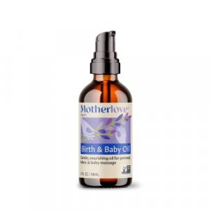 Motherlove Birth & Baby Oil (2 oz) Gentle Oil for Perineal, Labor & Baby Massage