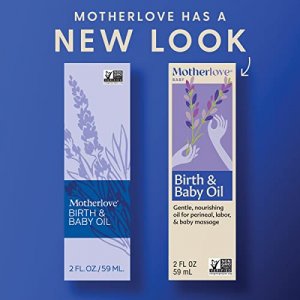 Motherlove Birth & Baby Oil (2 oz) Gentle Oil for Perineal, Labor & Baby Massage