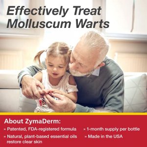 Zymaderm Molluscum Contagiosum Treatment - Fast Acting, Safe and Painless Wart Reducer for Kids & Adults