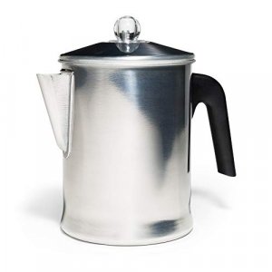 Primula Today Aluminum Stove Top Percolator Maker Durable, Brew Coffee On Stovetop, 9 Cup