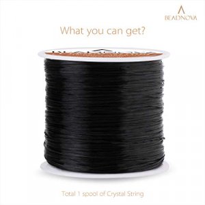 Bead String Rubber Stretchy String Elastic String 0.5mm Crystal String DIY  Jewelry Making Cord Bracelets Beading Thread 50m/Roll for Children Adult