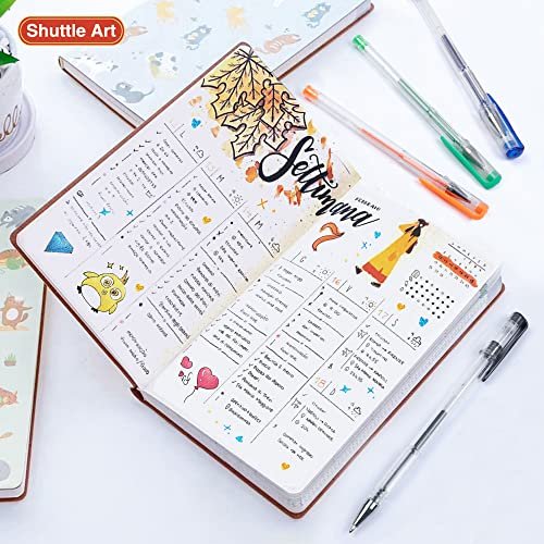 Shuttle Art 80 Pack Glitter Gel Pens, 40 Colors Glitter Gel Pens Set with  40 Refills for Adults Coloring Books Drawing Crafts Scrapbooking Journaling