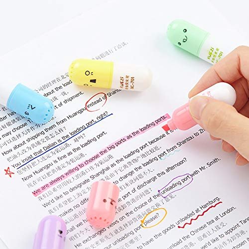 6pcs Kawaii Cat Claw Pastel Color Highlighters Drawing Art Markers