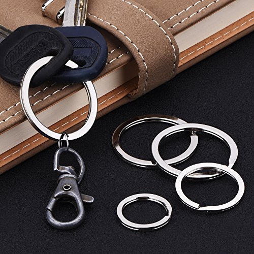 Round Flat Key Chain Rings Metal Split Ring for Home Car Keys Organization,  30 Pieces (Silver, 3/4 Inch, 1 Inch and 1.25 Inch) - Imported Products from  USA - iBhejo