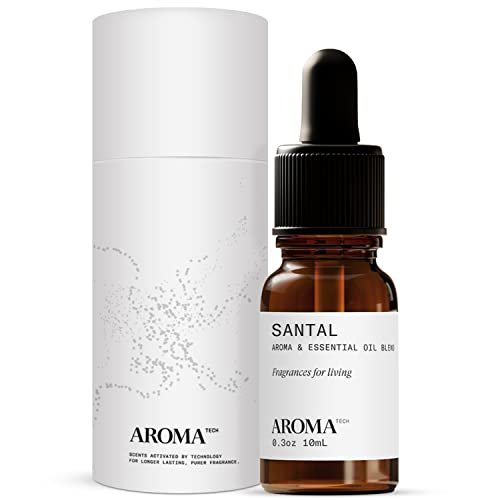 AromaTech Santal Aroma Essential Oil Blend, Aromatherapy Diffuser Oil with  Patchouli and Cedarwood for Diffuser, Humidifier - 0.3 fl oz, 10 mL