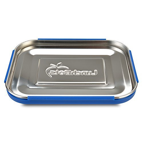 LunchBots Medium Trio II Snack Container - Divided Stainless Steel Food  Container - Three Sections for Snacks On The Go 