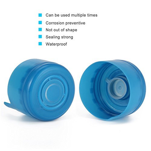 3 & 5 Gallon Water Jug Cap Replacement Non Spill Bottle Caps Anti Splash  Peel Pack of 20