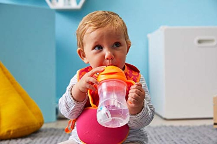 b.box Sippy Cup with Fliptop Straw, Drink from Any Angle