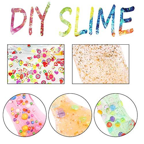 Holicolor 110Pcs Slime Making Supplies Kit, Slime Add Ins, Slime Accessories,  Glitter, Foam Balls, Fishbowl Beads, Glitter Sequins, Shells, Candy Sli -  Imported Products from USA - iBhejo