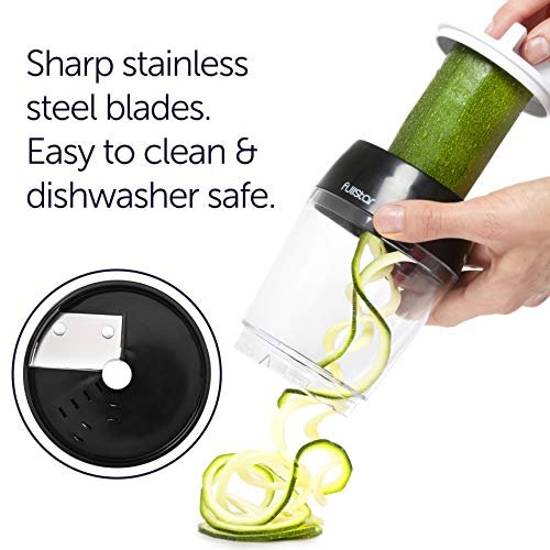 Great Choice Products Handheld Vegetable Spiralizer - Easy To Use Zucchini  Noodle Maker And Veggie Slicer For