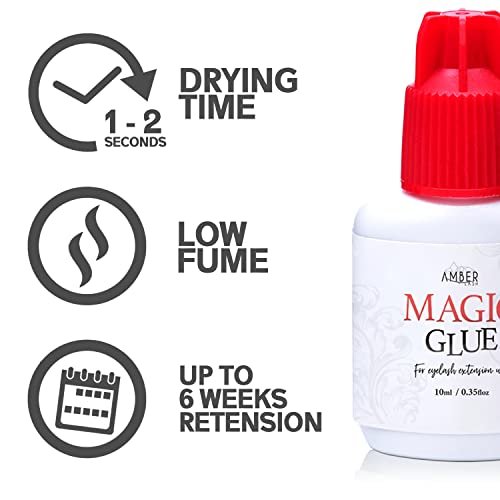 Mild Sensitive Eyelash Extension Magic Glue For Professional Lash  Extensions, 1-2 Sec Dry Time & Up To 6 Weeks Retention, Black Adhesive By  Amber Las - Imported Products from USA - iBhejo