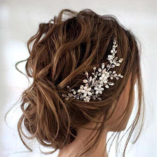 Jakawin Bride Wedding Hair Comb Flower Girls Bridal Hair Accessories Hair  Piece for Women and Girls HC034 (Silver) - Shop Imported Products from USA  to India Online - iBhejo