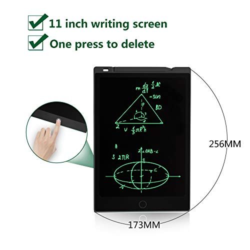 JONZOO LCD Writing Tablet 11 inch, Erasable Writing Drawing Board Doodle Pads with Magnets, Electronic Drawing Tablet Writing Board for Kids Adults a