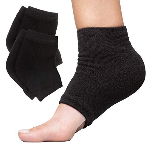 Zentoes Moisturizing Heel Socks 2 Pairs Gel Lined Toeless Spa Socks To Heal  And Treat Dry, Cracked Heels While You Sleep (Men'S Large, Black) -  Imported Products from USA - iBhejo