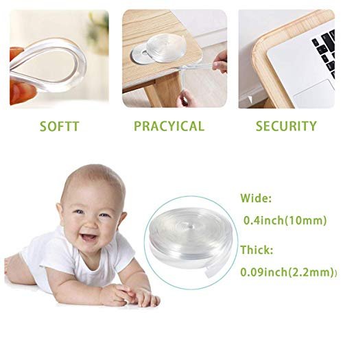 Baby Proofing. Edge Protectors Silicone Edge Protector Strip Clear