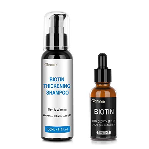 Biotin Hair Growth Serum with Shampoo for Men and Women Hair Loss Treatment  Scalp Hair Regrowth Natural Thickening & Volumizing For Thicker Fuller Ha -  Online Shopping from USA