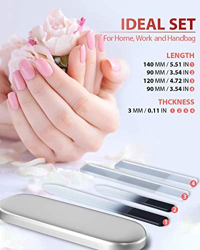 Glass Nail File and Nail Shiner, 4PC Crystal Nail File and Nano Glass Nail Buffer, Premium Set with Case, Professional Manicure Tool Fingernail Czech - Shop Imported Products from USA to India Glass Nail File and Nail Shiner, 4PC Crystal Nail File and Nano Glass Nail Buffer, Premium Set with Case, Professional Manicure Tool Fingernail Czech - Shop Imported Products from USA to India